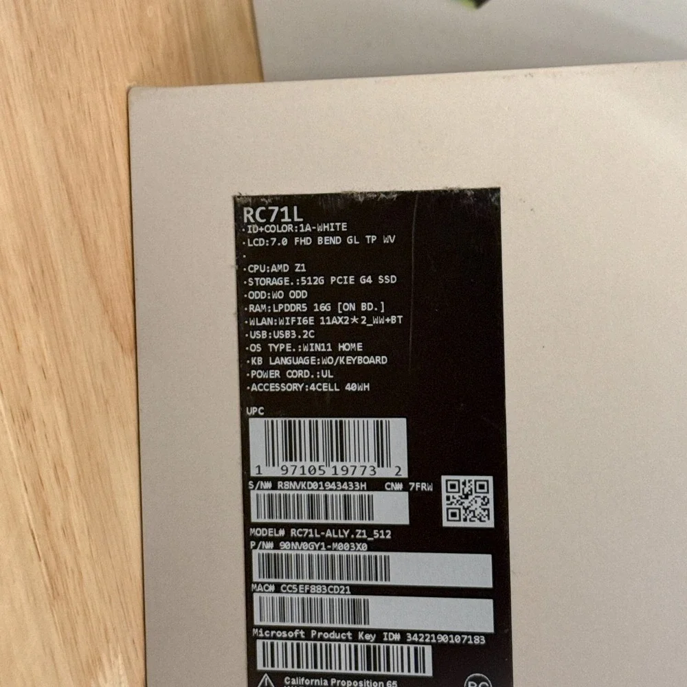 Asus ROG Ally 7